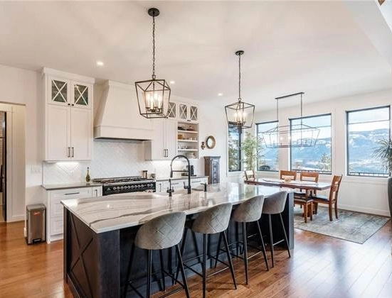 Custom kitchen with island at 67 Twin Lakes Road